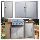 New Stainless Steel Doors Access Outdoor Kitchen Island Drawer Bbq Grill. Fixed Price $69.98.