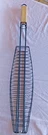 Black Iron Wire Nonstick Fish Grill Basket Wood Handle New Sealed 31 " Sur. Fixed Price $12.95.