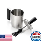 Outset Basting Brush And Pot Stainless Steel Sauce Cup For Grill. Fixed Price $41.56.