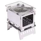 Stainless Camping Wood Stove Backpacking Burning Portable Outdoor New. Fixed Price $39.98.