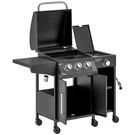 Outsunny 3 Burner Gas Grill With Side And Shelves, Propane Bbq. Fixed Price $235.60.
