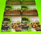 (8 Pack) Bags Large & Medium Non-stick Pouch Mess Free Bbq Grilling. Fixed Price $21.06.