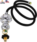 Azdele Upgraded Two Stage Propane Regulator With 5FT Hose Gauge, Standard P.. Fixed Price $57.61.