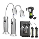 Bbq Grill Lights Clamp Mount Or Magnetic Gooseneck Barbecue Camping Night. Fixed Price $18.99.