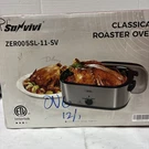 Sunvivi Electric Roaster Oven With Lid. Fixed Price $58.49.