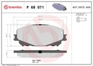 Brembo 68 071X Brake Pad Set, Disc For Mitsubishi, Renault. Fixed Price $127.29.