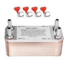 Wort Chiller 30 Plates, 1/2 Barb Fitting Connection, Brazed Copper Heat.... Fixed Price $79.93.