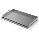 Barbqtime Griddle For Gas Grill, Universal 16" 3", Silver. Fixed Price $78.99.