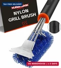 Grill Brush And Scraper, Safe Nylon Bristles Barbecue Outdoor. Fixed Price $16.45.