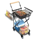 Foldable Grill Cart With Rolling Wheels & Storage, Instant Portable Bbq .... Fixed Price $117.53.