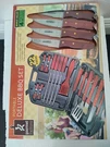 Gourmet Traditions 22 Piece Portable Deluxe Bbq Set + Bonus 4 Steak Knives. Fixed Price $25.00.