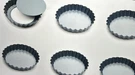 Set Of 6 Fox Run Mini Loose Bottom Tart Quiche Baking Pans Non-stick 4-INCH. Fixed Price $29.00.
