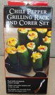 Charcoal Companion Chili Pepper Grilling Rack And Corer Set New Box. Fixed Price $15.99.