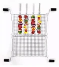 Ronco 5 Pc Set Lot Ready Grill Mesh Basket Plus 4 Shish Kabob Rods Healthy Cook. Fixed Price $9.99.