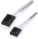 2 Pack Grill Brush And Scraper, 16.5 & 14 Wire Bbq For Silver. Fixed Price $17.58.