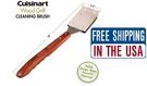 Cuisinart CCB-W2 Grill Brush 18-1/2" Wood Handle Scraper Blade New. Fixed Price $16.97.