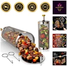 Large Capacity Bbq Grill Baskets - Dishwasher Safe & Ideal For Outdoor Cooking. Fixed Price $49.99.