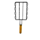 Corn Cob Grill Topper Bbq Basket 19.7X7.5 In Wood Handle. Fixed Price $14.99.