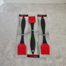True Living Lot Of 3 Silicone Bbq Basting Brushes Red Heat-resistant 9.9" New. Fixed Price $9.99.