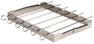 Grillfinity Stainless Steel Gourmet Bbq Shish Kebob Rack With 6 Skewers. Fixed Price $19.95.