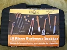Mr. B-q 18 Pc. Hardwood Handle Stainless Steel Barbecue Tool Set. Fixed Price $29.99.