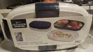 Torelli Outdoor Adventure Bbq Prep & Serve Tray Two-tiered Container Blue White. Fixed Price $16.99.