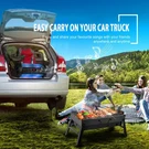 Portable Foldable Bbq Charcoal Grill Outdoor Camping Picnic Barbecue. Fixed Price $59.99.