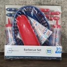 Nip Mainstays 30 Piece Barbeque Set Bbq Party Bpa Free Red White Blue. Fixed Price $12.95.