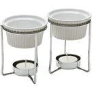 Prepworks By Progressive Ceramic Butter Warmer Fondue Set. Fixed Price $39.10.
