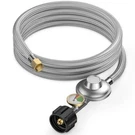 Onlyfire Feet Propane Regulator With 5FT Long Hose, Silver. Fixed Price $40.69.