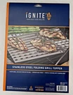 Brand New "ignite" Stainless Steel Folding Grill Topper Bbq & Smoker Searing. Fixed Price $14.98.
