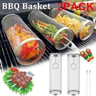 2 Pack Rolling Grilling Basket Stainless Steel For Bbq Outdoor Tools Us. Fixed Price $17.70.