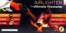 Bison Airlighter Portable Firestarter With Bonus 3 Refills. Fixed Price $129.99.