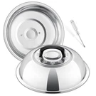 11.4 Inch Cheese Melting Dome, Hasteel Round Stainless Basting Steaming.... Fixed Price $30.52.
