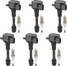 Set Of 6 UF349 Ignition Coil Pack And Iridium Spark Plugs Compatible With Nissan. Fixed Price $162.70.