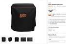Loco-blackstone 26" Griddle Cover Uv Water Repellent Ripstop LCG26CV. Fixed Price $30.00.