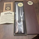 Mighty Oak By Imperial Usa Professional Carving Set Fork Knife Vtg Dated 1977. Fixed Price $24.85.