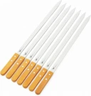 & F Large Stainless Steel Brazilian-style Bbq Skewers With Hard Wood. Fixed Price $27.99.