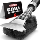 Grillart Brush Scraper With Deluxe Handle, Safe Wire Silver Black. Fixed Price $24.99.