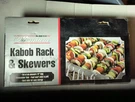 Mr. Bar-b-q Premium Kabob Rack And Skewers Set. Includes 6 S/s. Fixed Price $10.99.