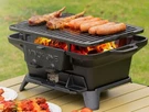 Portable Cast Iron Hibachi Bbq Grill Tabletop Wood Charcoal Barbeque. Fixed Price $99.89.