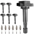 Hyr Set Of 6 Ignition Coil Pack And Iridium Spark Plugs Fit For 3.5L UF400. Fixed Price $112.25.