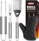 Grill Utensils Set - 3PCS Bbq Tools, Stainless Barbeque Access. Fixed Price $36.99.