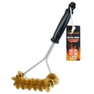 Fireflame Bbq Grill Brush Non-scratch Brass Bristles 12-INCH Long Hand. Fixed Price $36.49.