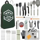 Bomki Grilling And Camping Cooking Utensils Set For The Outdoors Bbq - Campin.... Fixed Price $70.77.