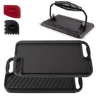 Cuisinel Cast Iron Griddle/grill + Burger Press Pan Scrapers - Reversible P.... Fixed Price $76.21.