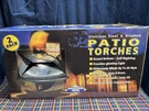 Rockford Tool Stainless Steel Brushed Round Patio Torches 2 Pack Nib Tb. Fixed Price $89.99.