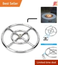 12 Inch Round Fire Pit Burner Ring Stainless Steel 92,000 Btu Indoor Outdoor Use. Fixed Price $76.97.