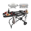 26IN.GRILL Stand For Weber Q1200,Q1000,Q2200, Q2400 Portable Cart. Fixed Price $122.81.