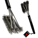 Bbq Masters Giant 18 Grill Cleaning Brush-stainless Steel 3-IN-1 Triple Bristle. Fixed Price $16.99.